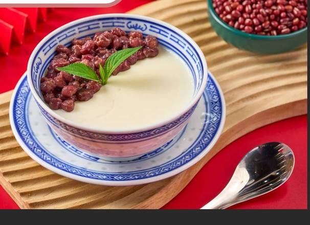 红豆双皮奶 Double Layer Milk Custard with Red Bean
